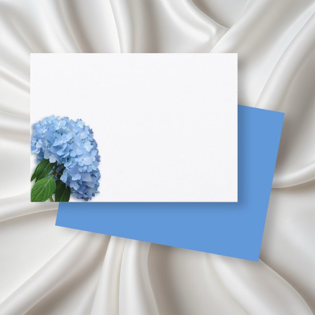 Tarjeta De Mesa Flor de Hortensia Blanco Celeste (Subido por el creador)