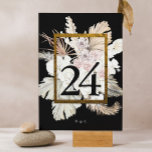 Tarjeta De Mesa Flor de jungla tropical de gramíneas negras<br><div class="desc">Pampas Grass Seco La Mesa Floral De La Jungla Tropical Número #pampasgrass #junglemarries #jungleguest #coralWedd #weddingmenu #desertwedding #lasvegasWedding #terracottaWeddding #pampaswedingmenu #pampas #terracotta #coral #peach #naturalmarriu #driedgrass #driedpampas isabiboda #natureboda</div>