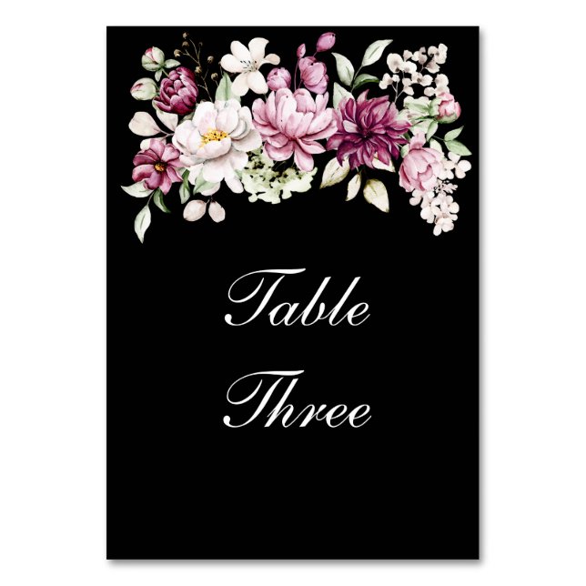 Tarjeta De Mesa Flor de Peonía Romántica en Flor (Anverso)