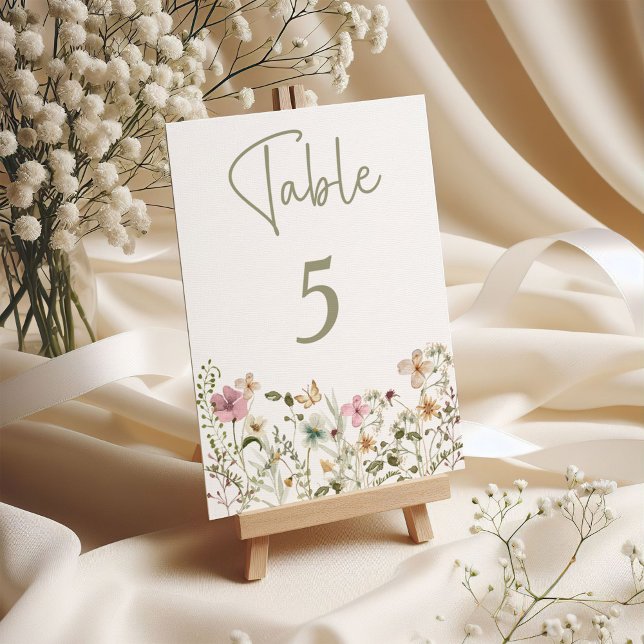 Tarjeta De Mesa Flor silvestre pequeña (Subido por el creador)