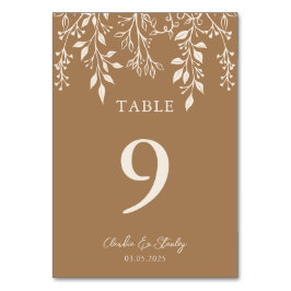 Tarjeta De Mesa Floración colgante Foliage cálido Romántico Boho E