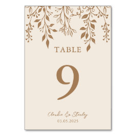 Tarjeta De Mesa Floración colgante Foliage cálido Romántico Boho E