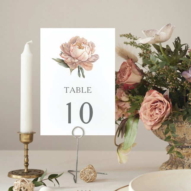Tarjeta De Mesa Floral de bodas de jardín (Subido por el creador)