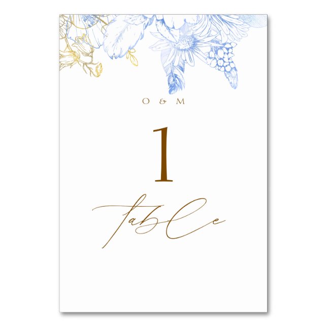 Tarjeta De Mesa Florals Rosa Boda de oro rústico y elegante (Anverso)