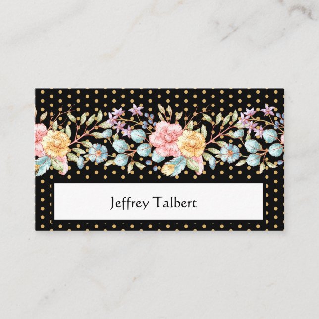 Tarjeta De Mesa Florece Noche Festiva (Anverso)