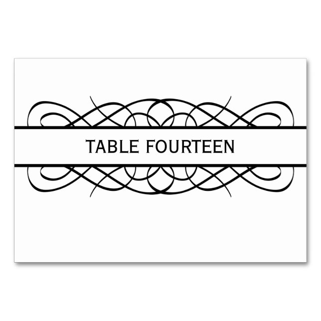 Tarjeta de mesa floreciente marfil-deco (Anverso)