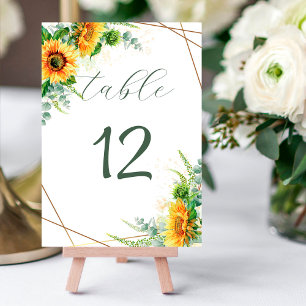 Tarjeta De Mesa Flores acuáticas con marco falso de Relieve metali