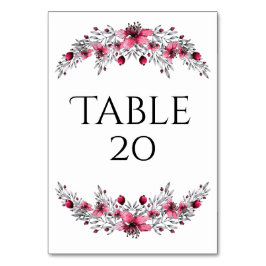 Tarjeta De Mesa Flores acuáticas de vacaciones