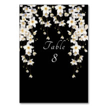 Flores de Acuarela en Blanco y Negro Elegantes