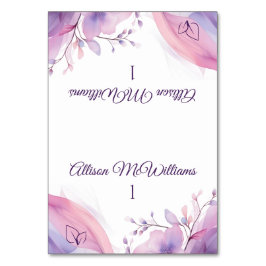 Tarjeta De Mesa Flores de cerezo acuarela - Boda-vegetariano