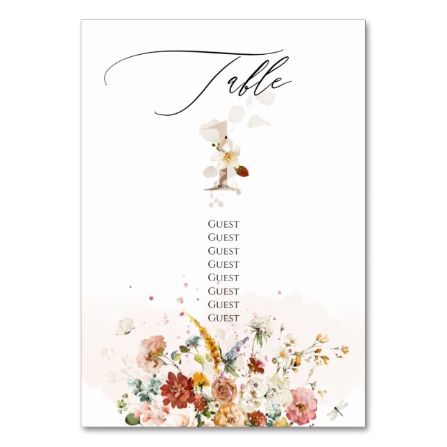 Tarjeta De Mesa Flores de jardín de la cascada de PixDezines (Anverso)