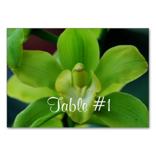 Tarjeta De Mesa Flores de orquídeas