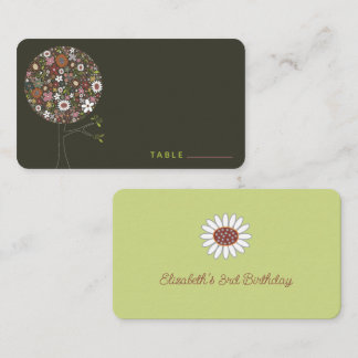 Tarjeta De Mesa Flores de primavera coloridas y caprichosas florec