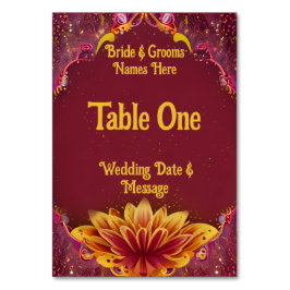 Tarjeta De Mesa Flores eternas: una celebración del amor