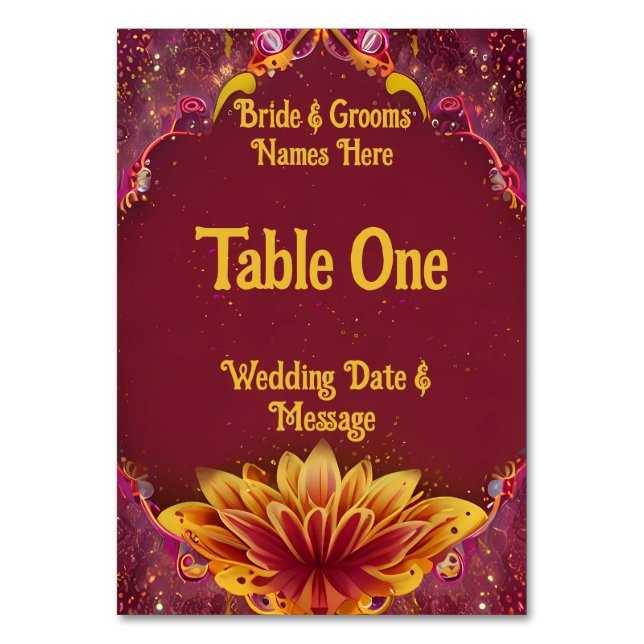 Tarjeta De Mesa Flores eternas: una celebración del amor (Reverso)