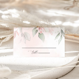 Tarjeta De Mesa Flores Rosadas, Flores Rosas, Verdor, Boda