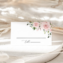 Tarjeta De Mesa Flores Rosadas, Flores Rosas, Verdor, Boda