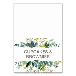 Tarjeta De Mesa Foliage Buffet Food Labs