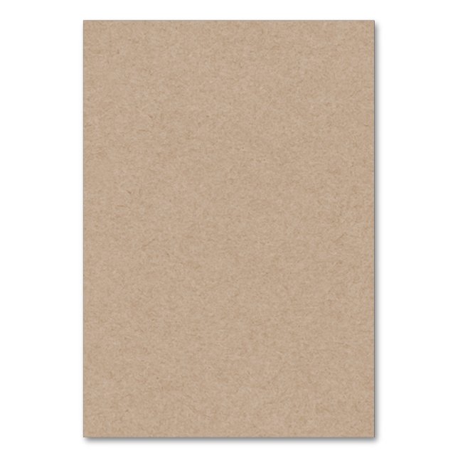 Tarjeta De Mesa Fondo del papel de Kraft marrón impreso (Anverso)