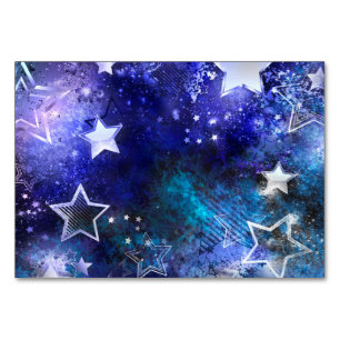 Tarjeta De Mesa Fondo espacial con estrellas