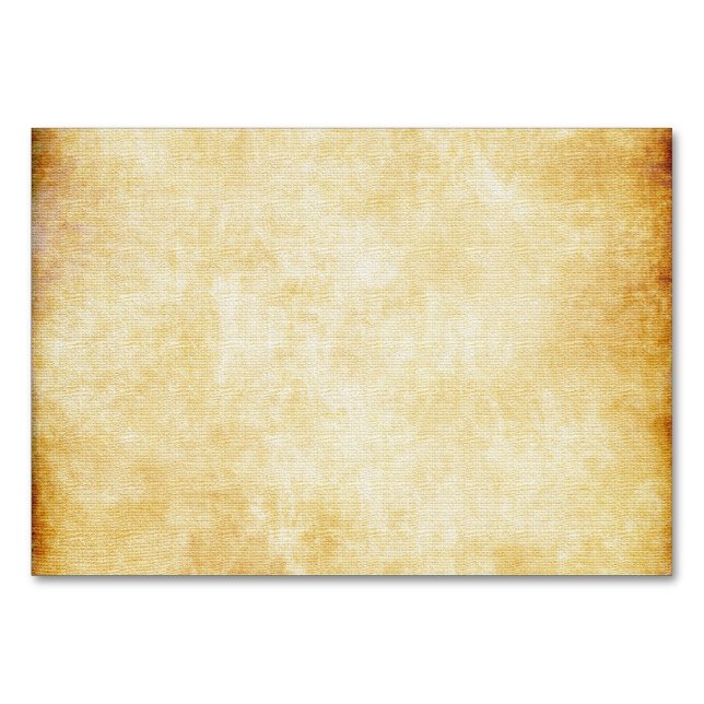 Tarjeta De Mesa Fondo | Papel de pergamino (Anverso)
