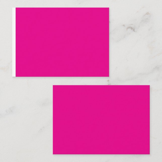 Tarjeta De Mesa fondo rosa con (Anverso / Reverso)