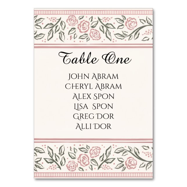 Tarjeta De Mesa Forever Begins Today (Anverso)