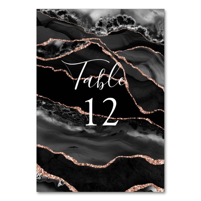 Tarjeta de mesa formalmente de Purpurina de oro de (Anverso)