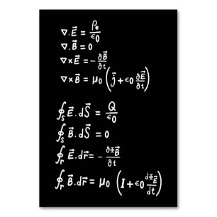 Tarjeta De Mesa Fórmula de Matemáticas de Física Estudiantes Invit
