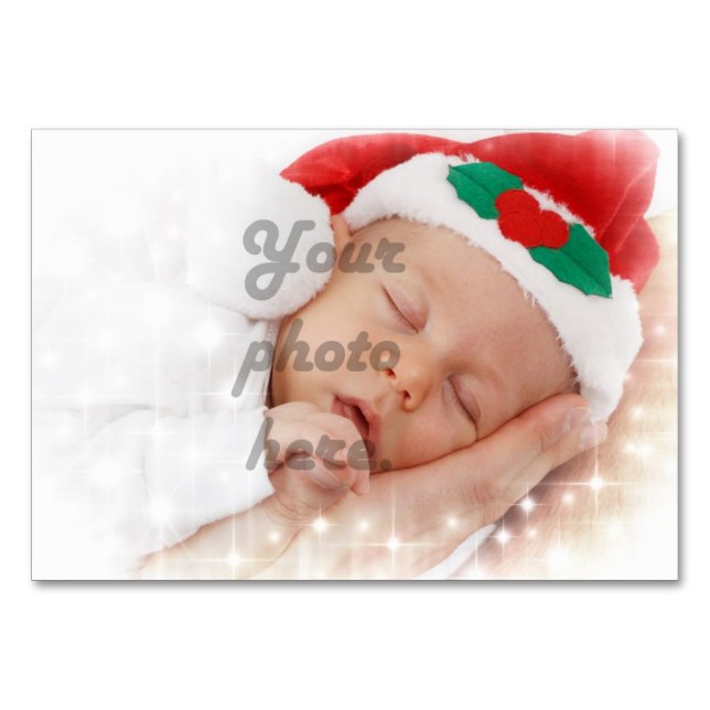 Tarjeta De Mesa Foto personalizada (Anverso)