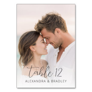 Tarjeta De Mesa Foto Romántica de Playa