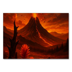 Tarjeta De Mesa Furia volcánica - Audaz Arte de la Naturaleza