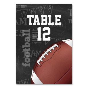 Tarjeta De Mesa Fútbol Americano Personalizado