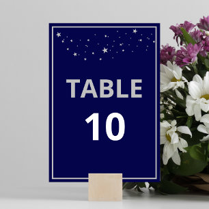 Tarjeta De Mesa Gala de caridad de la compañía Ball Elegant Silver