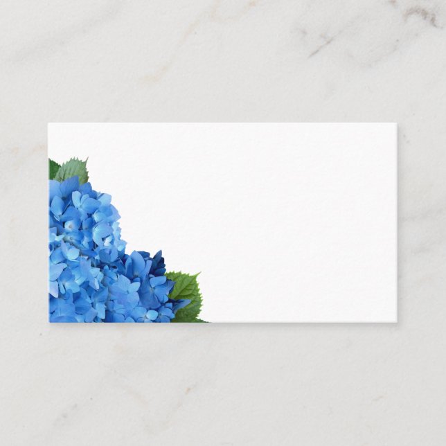 Tarjeta De Mesa Garden Hydrangea Boda Blank Place Cards (Anverso)