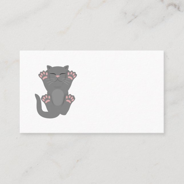 Tarjeta De Mesa Gato durmiendo (Anverso)