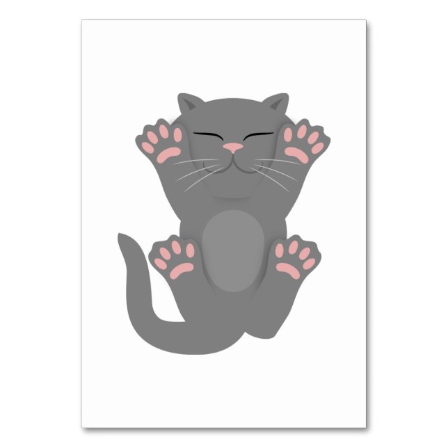 Tarjeta De Mesa Gato durmiendo (Anverso)