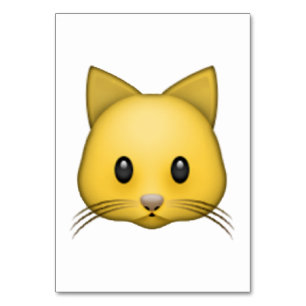 Tarjeta De Mesa Gato - Emoji