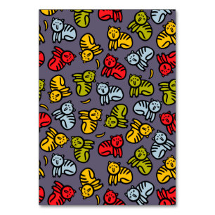 Tarjeta De Mesa Gatos más bananas
