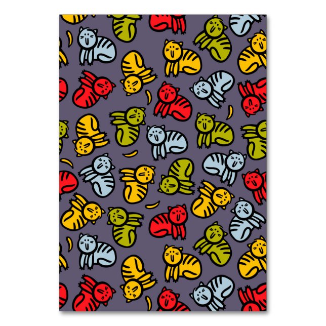 Tarjeta De Mesa Gatos más bananas (Anverso)