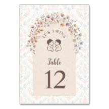 Gemelos caprichosos Pastel floral para Baby Shower