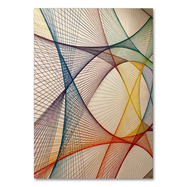 Tarjeta de mesa geométrica moderna (Anverso)