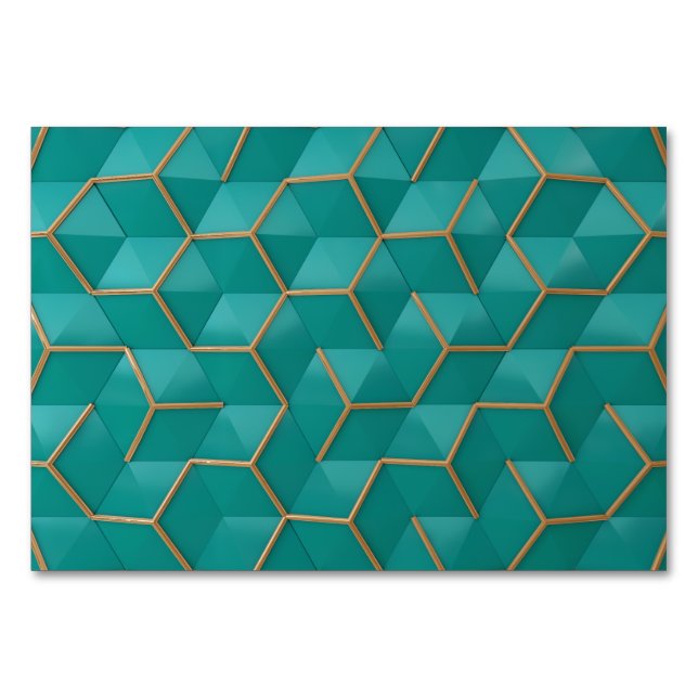 Tarjeta De Mesa geométrico (Anverso)