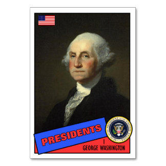 Tarjeta De Mesa George Washington Baseball Card