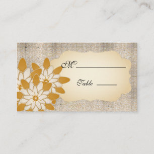 Tarjeta De Mesa Gerbera Daisy Place Card para Boda de Ocasión