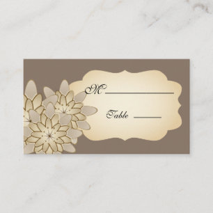 Tarjeta De Mesa Gerbera Daisy Vintage Place Card para Ocasión