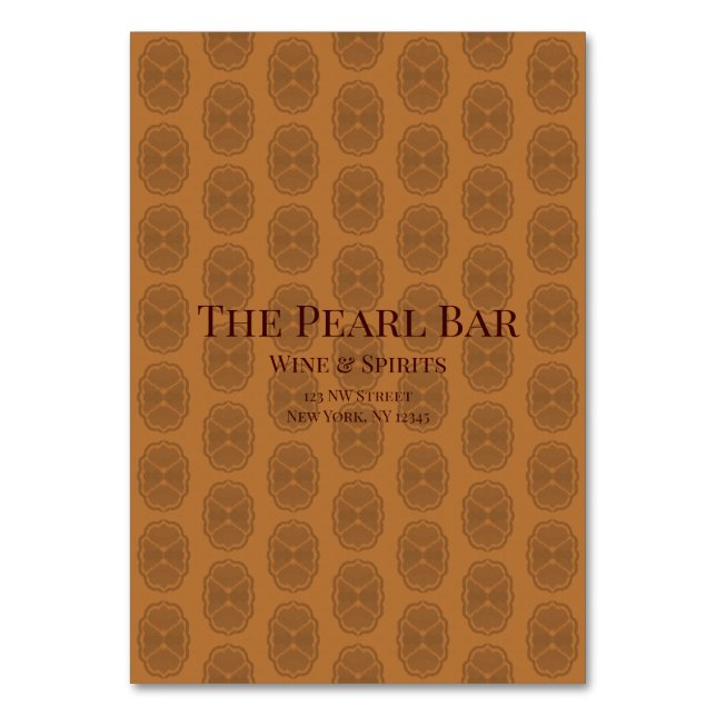 Tarjeta De Mesa Glamour (Anverso)