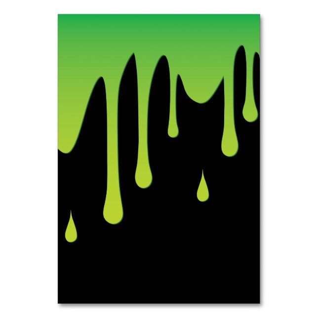 Tarjeta De Mesa goteo de deslizamiento (Anverso)