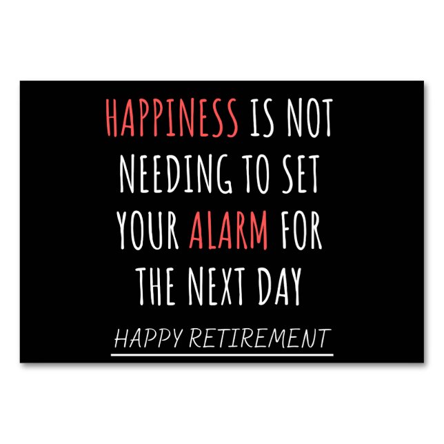 Tarjeta De Mesa Gracioso retiro de compañeros de trabajo (Anverso)