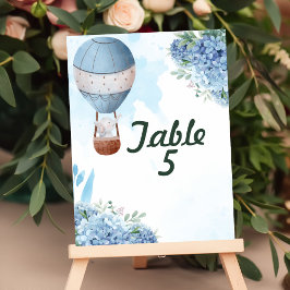 Tarjeta De Mesa Gráfico de asientos Arriba Afuera del globo de air